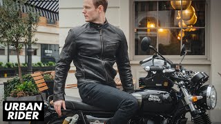 NEW BELSTAFF Vanguard Leather Motorcycle Jacket Review [upl. by Dunton]