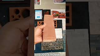 Red gutka brick wall tiles design in Pakistan viralvideo paktiles 03006140666 [upl. by Lesig]