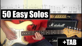 50 Easy Guitar Solos  TAB [upl. by Kyrstin963]