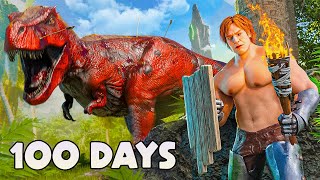 I Spent 100 Days In ARK Survival Ascended The Island [upl. by Amorita]