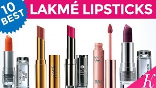 10 Best Lipstick Shades from Lakme at very reasonable Price  Vibrant Colours from Lakme [upl. by Mendelsohn]