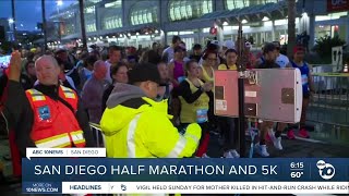 San Diego half marathon and 5K [upl. by Airdnoed]