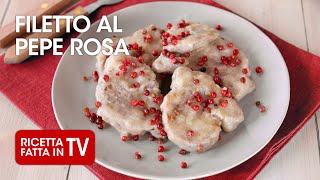 FILETTO AL PEPE ROSA di Benedetta Rossi  Ricetta TV Fatto in Casa per Voi [upl. by Eitten]