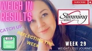 SLIMMING WORLD Weigh in results  week 29 slimmingworld weightlossjourney weighdayresults [upl. by Yeltrab963]