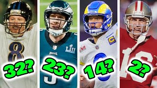 Ranking All 58 Super Bowl Winning Quarterbacks From WORST To FIRST [upl. by Enrico]