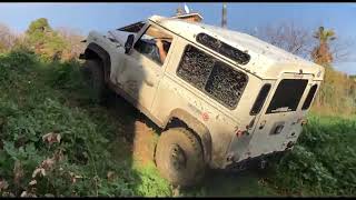 Land Rover Defender 90 TD5  Off Road  Mod  Exhaust Sound  Defender Offroad Compilation [upl. by Melody555]