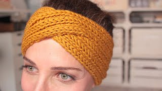 Tuto tricot  le headband torsadé aig 7mm ✨ Marion Blush [upl. by Matthaeus]