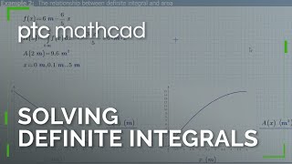 Solving Definite Integrals using Mathcad Prime [upl. by Nosredna]