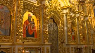 Men Are Standing in KievPechersk Lavra Interior Decoration Saint Barsanuphius and John the [upl. by Doone]