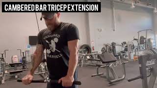 Cambered Bar Tricep Extension [upl. by Awahsoj]