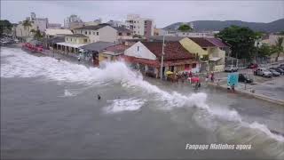 Mar de ressaca em Matinhos assista [upl. by Luby]