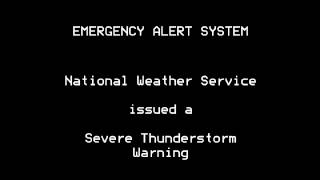 Severe Thunderstorm Warning  EAS 588  32814 749 PM [upl. by Icart]