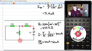 How to use superposition to solve more complicated circuit problems in A Level Physics [upl. by Anisah]