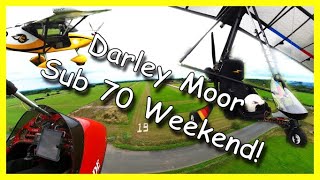 Flexwing Microlight Flight to Darley Moors Sub70 Weekend [upl. by Charie]