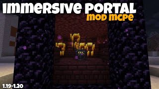 Immersive portal mod for minecraft pe 119120  immersive portal mod for mcpe 119  portal mod [upl. by Anselmo]