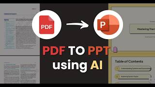 Convert your PDF to a PowerPoint using AI in 2 minutes [upl. by Dori346]