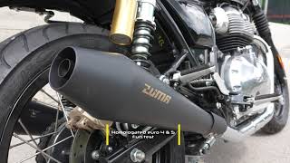 ZUMA  Exhaust system for Royal Enfield InterceptorContinental GT 650 [upl. by Barney]