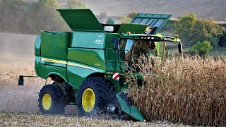 Nouvelle moissonneuse John Deere S770i au maïs 2018 [upl. by Ayana]