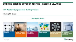 Lessons From 70 Years Of Building Science Field Investigations Hartwig Kunzel 2024 [upl. by Pagas]