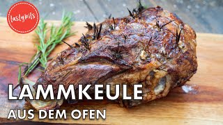 Lammkeule im Ofen zubereiten Das Rezept für Lammbraten [upl. by Airdnal]