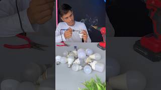 Amazing Jugaad idea from LED Bulb 🔥 dcmotor hackerjp shorts [upl. by Cired]