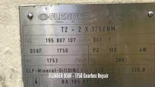 FLENDER 058F 1750 Gearbox Repair  GBS International [upl. by Quenna151]