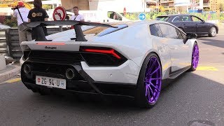 Lamborghini Huracán Performante w VOSSEN Wheels  Exhaust SOUNDS [upl. by Llecrup]