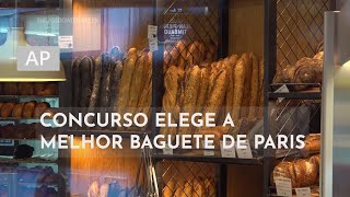 Concurso elege a melhor baguete de Paris [upl. by Yblek]