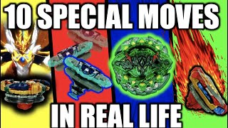 Learning 10 MORE Beyblade Turbo Special moves IN REAL LIFE [upl. by Tongue315]