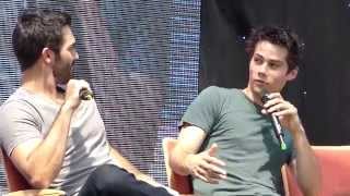 Alpha Con 2014Tyler Hoechlin and Dylan Obrien panel Part 10 [upl. by Ikkela637]