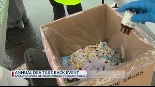 Safely dispose of unwanted prescriptions on DEA Take Back Day [upl. by Leduar]