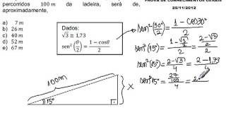 Arco duplo seno Fuvest 2013 exerc 33 [upl. by Naginnarb]