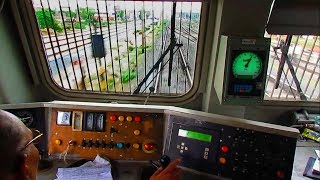 WAP7 Cab Ride  High Speed station crossings with super honking [upl. by Nibram]