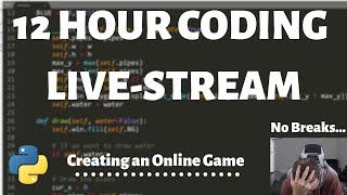 12 Hour Coding Livestream  Creating an Online Game with Python [upl. by Carolann]