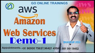 AWS Amazon Web Services Demo1  March 25th 2024  Bhaskar Jogi Go Online Trainings 9000075637 [upl. by Wain177]