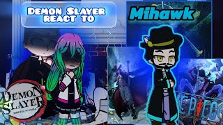 Demon Slayer react to Tanjiro as MihawkOneshotNezuko as HashiraEngRuDemon SlayerOne Piece [upl. by Zzabahs]