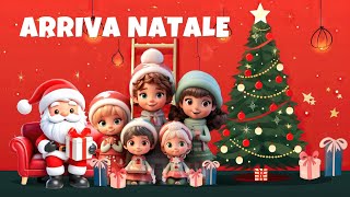 ARRIVA NATALE  Allegra canzone di Natale con testo per augurare un felice Natale a tutti [upl. by Merth]