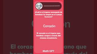 ¿Cuál es el órgano encargado de bombear la sangre en el cuerpo humano [upl. by Ardnaed251]