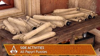 Assassins Creed Origins  Side Activities  All Papyri Puzzles [upl. by Courtnay]