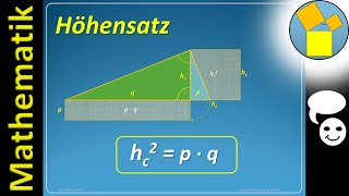 Höhensatz des Euklid  Beweis  Rueff Ton [upl. by Ibob]