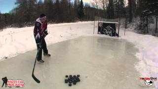 How to Improve your Shot Accuracy at Home  From HockeyShotcom [upl. by Mikkel]