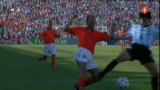 Dennis Bergkamp 1998 WC Crazy Commentator [upl. by Annat]