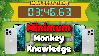 BTD6 Race Tutorial 📱 Minimum Monkey Knowledge 📱 A very Late Start [upl. by Ahsimit928]