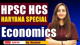 HARYANA SPECIAL  HARYANA ECONOMY PYQs  HPSC HCS New Batch by Roshni Gautam [upl. by Nosned]