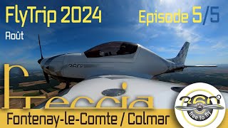 Flytrip2024 Fontenay le Comte LFFK à Colmar LFGA [upl. by Phippen]