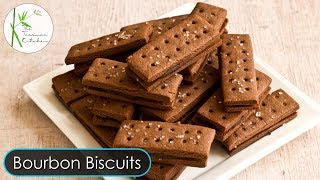 Chocolate Cream Biscuit Recipe Bourbon Biscuit  Homemade Chocolate Biscuit  The Terrace Kitchen [upl. by Elvia]