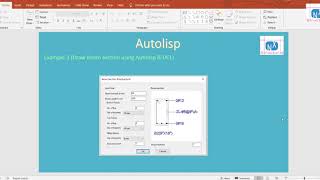 Beam section using Autolisp and DCL [upl. by Coleman]