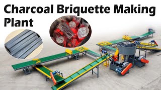 How Charcoal is Made Inside the Charcoal Briquette Making Plantcharcoal briquettes [upl. by Lokkin]