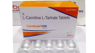 Carnitude 500 Tablets LCarnitine LTartrate Tablets [upl. by Belldame968]