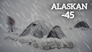 Extreme Winter Camping in Alaska 50C 6 Nights of Extremely Cold Winter Camping in a Hot Tent [upl. by Kliment463]